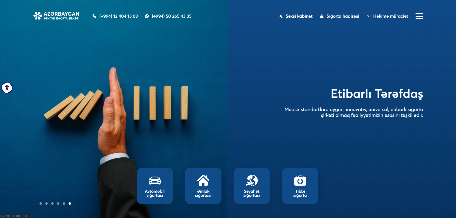 Screenshot of Aiic Web Site, a Nuxt.js project
