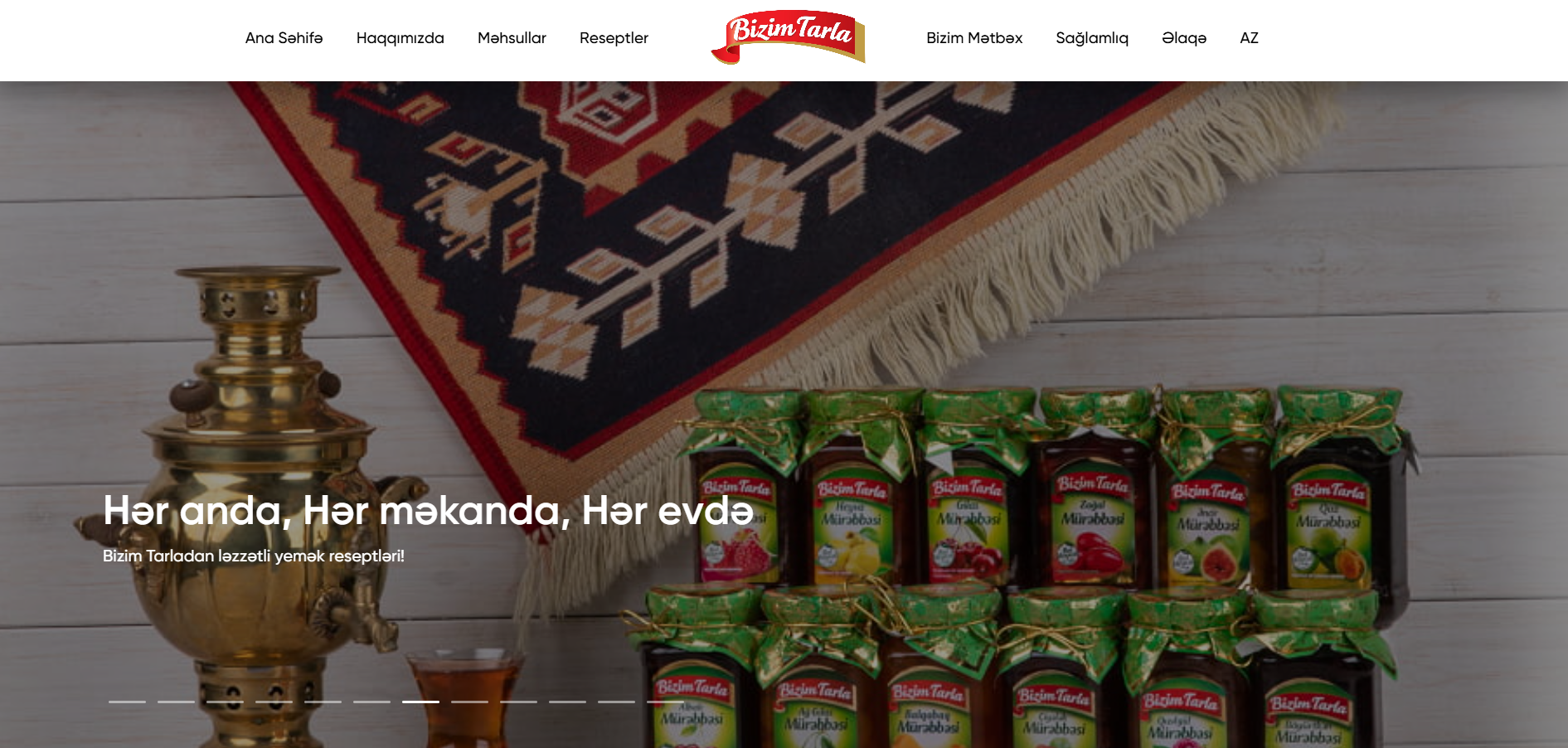Screenshot of Bizim Tarla Web Site, a Nuxt.js project