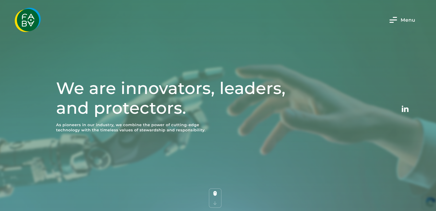 Screenshot of Fabaint Web Site, a Nuxt.js project