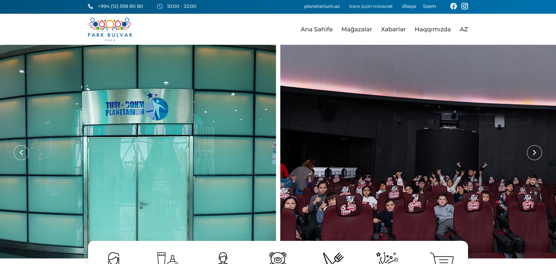 Screenshot of ParkBulvar Web Site, a Nuxt.js project