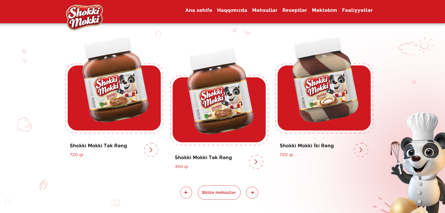 Screenshot of Shokki Mokki Web Site, a Nuxt.js project