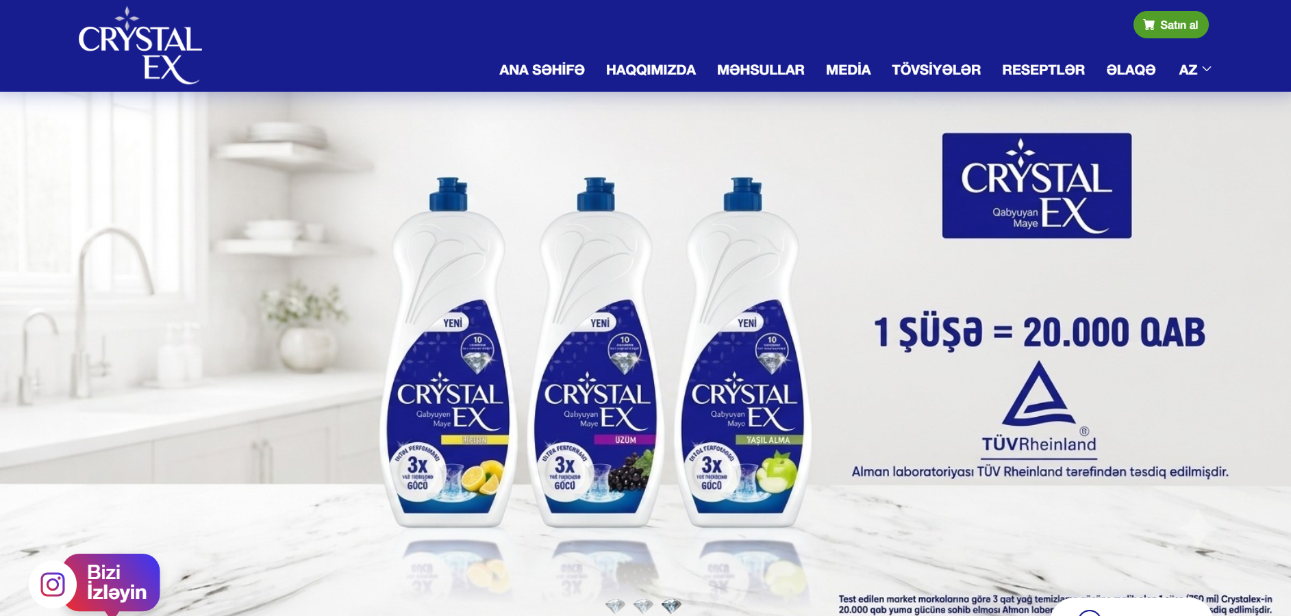 Screenshot of CryStalex Web Site, a Nuxt.js project